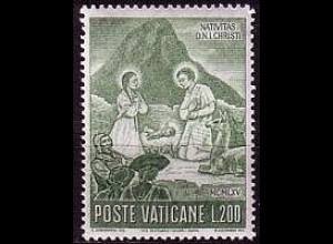 Vatikan Mi.Nr. 489 Weihnachten 1965, Hl. Familie in Landestracht Peru (200)