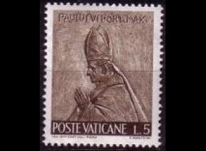 Vatikan Mi.Nr. 490 Freim. Bronzereliefs Arbeit Paul VI (5)
