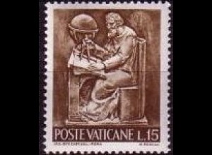 Vatikan Mi.Nr. 492 Freim. Bronzereliefs Arbeit Wissenschaft (15)