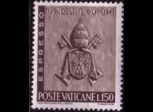 Vatikan Mi.Nr. 500 Eilm. Bronzereliefs Arbeit Papstwappen (150)