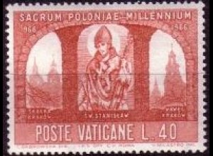 Vatikan Mi.Nr. 504 Christianisierung Polens Stanislaus + Kirche Krakau (40)