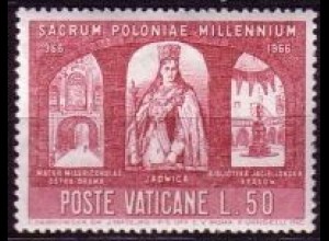 Vatikan Mi.Nr. 505 Christianisierung Polens Königin Hedwig + Unibibliothek (50)