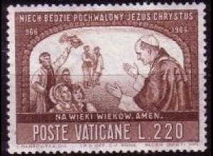 Vatikan Mi.Nr. 507 Christianisierung Polens Paul VI in Polen (220)