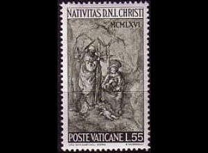 Vatikan Mi.Nr. 515 Weihnachten 1966, Geburt Christi (55)