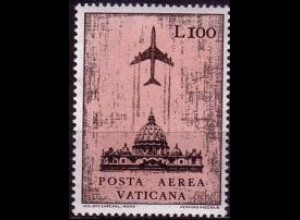 Vatikan Mi.Nr. 520 Flugpostm., Düsenflugzeug über Petersdom (100)