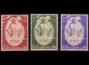 Vatikan Mi.Nr. 544-46 Ostern 1969, Die Auferstehung (3 Werte)