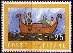 Vatikan Mi.Nr. 636 Zeichenwettbewerb f. Jugendliche, Arche Noah (25)