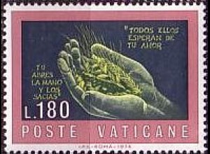 Vatikan Mi.Nr. 639 Zeichenwettbewerb f. Jugendliche, Gott stillt Hunger (180)