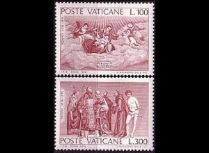 Vatikan Mi.Nr. 678-79 Tizian, Jungfrau mit Kind und sechs Heiligen (2 Werte)