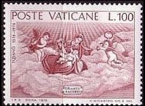 Vatikan Mi.Nr. 678 Tizian, Jungfrau mit Kind und sechs Heiligen (100)