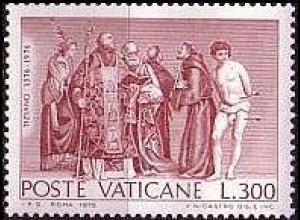 Vatikan Mi.Nr. 679 Tizian, Jungfrau mit Kind und sechs Heiligen (300)