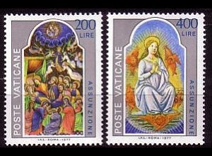 Vatikan Mi.Nr. 703-04 Mariä Himmelfahrt, Miniaturen (2 Werte)