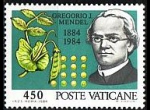 Vatikan Mi.Nr. 844 Gregor Johann Mendel (450)