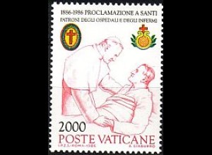 Vatikan Mi.Nr. 896 Schutzpatrone der Kranken Johannes Paul II. + Kranker (2000)