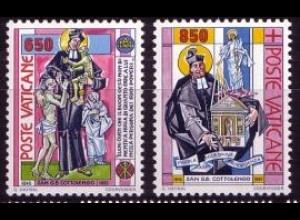 Vatikan Mi.Nr. 1058-59 Todestag hl. Benedetto Cottolengo (2 Werte)
