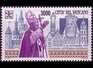Vatikan Mi.Nr. 1132 Papst Johannes Paul II., Reise nach Litauen (3000)