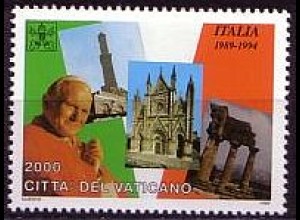 Vatikan Mi.Nr. 1162 Papst Johannes Paul II., Reisen in Italien (2000)