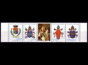 Vatikan Mi.Nr. 1226 m.4 Zierfeldern 100. Geburtstag Papst Paul VI.