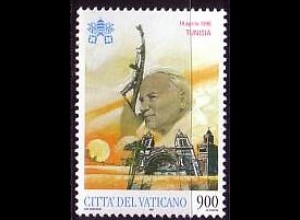 Vatikan Mi.Nr. 1228 Papst Johannes Paul II., Reise nach Tunesien (900)