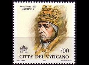 Vatikan Mi.Nr. 1237 Päpste z.Zt. d.hl.Jahre, Martin V. (700)
