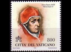Vatikan Mi.Nr. 1238 Päpste z.Zt. d.hl.Jahre, Nikolaus V. (800)