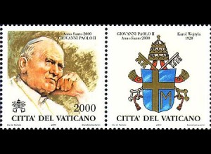 Vatikan Mi.Nr. 1336 Päpste z.Zt. d.hl.Jahre, Johannes Paul II. (2000 a.Block)