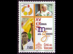Vatikan Mi.Nr. 1349 Weltjugendtag Rom, Johannes Paul II. + Jugendl. (1500)