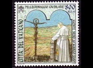 Vatikan Mi.Nr. 1376 Pilgerreisen Papst Johannes Paul II. Nebo (800/0,41)