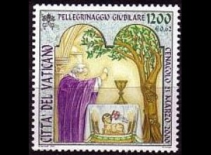 Vatikan Mi.Nr. 1377 Pilgerreisen Papst Johannes Paul II. Jerusalem (1200/0,62)