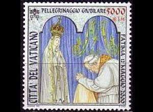 Vatikan Mi.Nr. 1379 Pilgerreisen Papst Johannes Paul II. Fatima (5000/2,58)