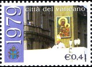Vatikan Mi.Nr. 1430 25 J. Pont. Johannes Paul II. in Warschau (0,41)