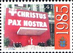 Vatikan Mi.Nr. 1436 25 J. Pont. Johannes Paul II. Weltjugendtag (0,41)