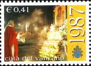 Vatikan Mi.Nr. 1438 25 J. Pont. Johannes Paul II. Marienjahr (0,41)