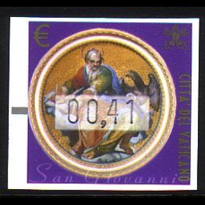 Vatikan Mi.Nr. ATM 11x 4 Evangelisten, Hl. Johannes, norm.Pap. (41c)
