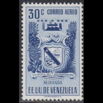 Venezuela Mi.Nr. 800 Miranda-Wappen, Kakao, Zuckerrohr (30)