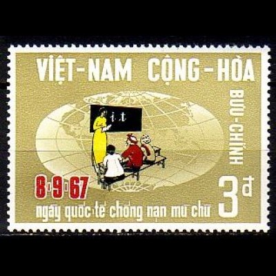 Süd-Vietnam Mi.Nr. 398 Bekämpfung des Analphabetismus (3)