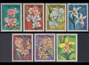 Vietnam Mi.Nr. 1425-31 Orchideen (7 Werte)