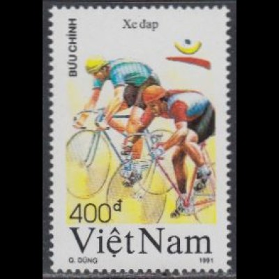 Vietnam Mi.Nr. 2283 Olympia 1992 Barcelona, Radfahren (400)