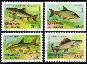 Weißrußland Mi.Nr. 217-220 Fische (4 Werte)