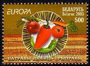 Weißrußland Mi.Nr. 593 Europa 2005, Gastronomie rohes Gemüse (500)