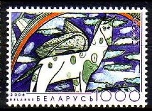 Weißrußland Mi.Nr. 620 Europa 2006, Integration, Pegasus (1000)