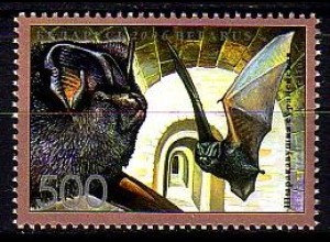 Weißrußland Mi.Nr. 636 Fledermäuse, Mopsfledermaus (500)