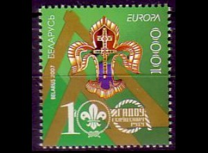 Weißrußland Mi.Nr. 664 Europa 07, Pfadfinder, Emblem (1000)