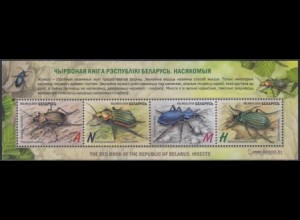 Weißrussland Mi.Nr. Block 133 Rotes Buch gefährdeter Tiere, Laufkäfer