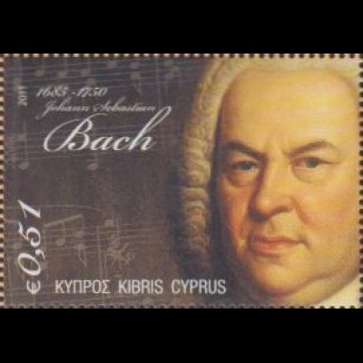 Zypern Mi.Nr. 1201 Komponisten des 18.Jh., Johann Sebastian Bach (0,51)