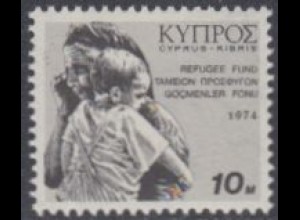 Zypern Zwangszuschlagsm.Mi.Nr. 2 Flüchtlingshilfe, Frau mit Kind (10)