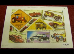 Autos, Paket mit 100 verschiedenen Briefmarken (A)(Bild ähnlich)