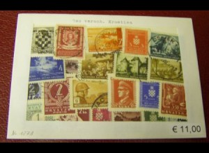 Kroatien, Paket mit 100 verschiedenen Briefmarken (Bild ähnlich)