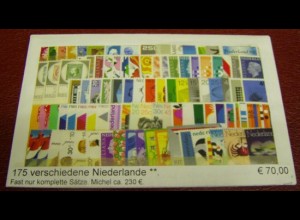 Niederlande, Paket mit 175 verschiedenen Briefmarken ** (gemäß Abbildung)