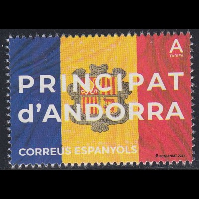 Andorra span Mi.Nr. 505 Flagge 2021 (A)